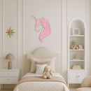 Unicorn Silhouette Metal Wall Art – Mythical Fantasy Creature Design - KAFGP074