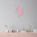 Unicorn Silhouette Metal Wall Art – Mythical Fantasy Creature Design - KAFGP074