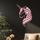 Unicorn Silhouette Metal Wall Art – Mythical Fantasy Creature Design - KAFGP074