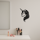 Unicorn Silhouette Metal Wall Art – Mythical Fantasy Creature Design - KAFGP074