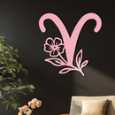 Aries Zodiac Symbol Metal Wall Art – Floral Astrology Home Decor - KAFGP076