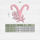 Aries Zodiac Symbol Metal Wall Art – Floral Astrology Home Decor - KAFGP076