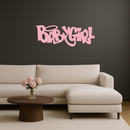 Babygirl Text Metal Wall Art – Modern Typography Home Decor - KAFGP086