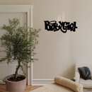 Babygirl Text Metal Wall Art – Modern Typography Home Decor - KAFGP086