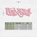 Babygirl Text Metal Wall Art – Modern Typography Home Decor - KAFGP086