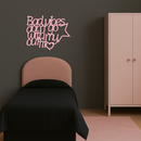 Bad Vibes Don’t Go With My Outfit Metal Wall Art – Modern Quote Design - KAFGP087