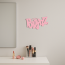 Bratz Logo Inspired Metal Wall Art – Trendy Retro Room Decor - KAFGP088