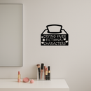 Crying Over Fictional Characters Metal Wall Art – Book & Movie Lovers Quote Decor - KAFGP090