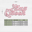 Slay Queen Typography Metal Wall Art – Feminine Empowerment Design - KAFGP106