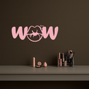 Wow Face Expression Metal Wall Art – Modern Typography Design - KAFGP113