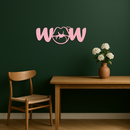 Wow Face Expression Metal Wall Art – Modern Typography Design - KAFGP113