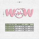 Wow Face Expression Metal Wall Art – Modern Typography Design - KAFGP113