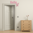 Hello Butterfly Metal Wall Art – Door Corner Decorative Sign - KAFGP122 by Enova Art