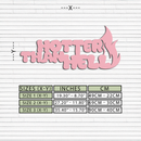 Hotter Than Hell Metal Wall Art – Bold Flame Typography Design - KAFGP124