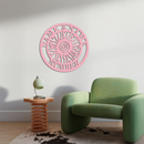 Personalized Sun Spiral Metal Wall Art – Custom Name & Number Outdoor Decor - KAFGP129