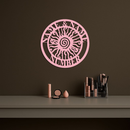 Personalized Sun Spiral Metal Wall Art – Custom Name & Number Outdoor Decor - KAFGP129