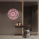 Personalized Sun Spiral Metal Wall Art – Custom Name & Number Outdoor Decor - KAFGP129