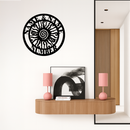 Personalized Sun Spiral Metal Wall Art – Custom Name & Number Outdoor Decor - KAFGP129