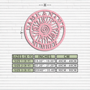 Personalized Sun Spiral Metal Wall Art – Custom Name & Number Outdoor Decor - KAFGP129