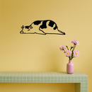 Minimalist Cow Silhouette Metal Wall Art – Farmhouse Animal Decor - KAFGP134