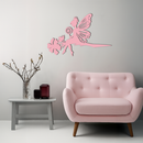 Enchanted Fairy on Flower Metal Wall Art – Garden & Outdoor Decor - KAFGP137