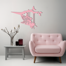 Enchanted Fairy on Swing Metal Garden Wall Art – Outdoor Fantasy Decor - KAFGP138
