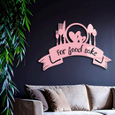 For Food Sake Metal Wall Art – Modern Kitchen & Dining Room Decor - KAFGP139