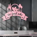For Food Sake Metal Wall Art – Modern Kitchen & Dining Room Decor - KAFGP139