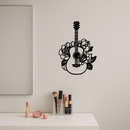 Floral Guitar Metal Wall Art – Music Inspired Home & Studio Decor - KAFGP140