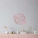 Pisces Zodiac Metal Wall Art – Astrological Home Decor Sign - KAFGP143