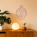 Leo Zodiac Metal Wall Art – Geometric Lion Horoscope Decor - KAFGP144