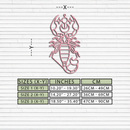 Scorpio Zodiac Metal Wall Art – Geometric Astrology Home Decor - KAFGP145