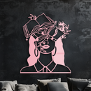 Book Lover Woman Silhouette Metal Wall Art – Reading & Knowledge Inspired Home Decor - KAFGP149