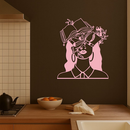 Book Lover Woman Silhouette Metal Wall Art – Reading & Knowledge Inspired Home Decor - KAFGP149