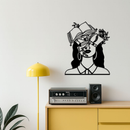 Book Lover Woman Silhouette Metal Wall Art – Reading & Knowledge Inspired Home Decor - KAFGP149