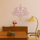 Aries Zodiac Sign Metal Wall Art – Geometric Ram Head Astrology Decor - KAFGP150