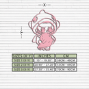 Labubu Character Silhouette – Pink Metal Wall Art - KAFGP166
