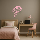 Powerpuff Girl Silhouette Modern Wall Art – Pink Metal Home Décor - KAFGP171