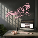 My Little Pony Flying Silhouette – Pink Metal Wall Art - KAFGP174
