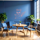 Angel Girl with Sunglasses and Cocktail – Pink Metal Wall Art - KAFGP176