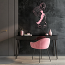 Bratz Doll Silhouette Modern Wall Art – Pink Metal Wall Décor - KAFGP180