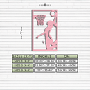 Basketball Girl Silhouette Metal Wall Art – Modern Pink Home Decor - KAFGP184