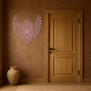 Winged Mandala Metal Wall Art – Sacred Geometry Design - KAFGP057