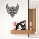 Winged Mandala Metal Wall Art – Sacred Geometry Design - KAFGP057