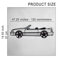 1993 Mustang GT Convertible Wall Art – Steel & Spinning Wheels-KAFMEKA002