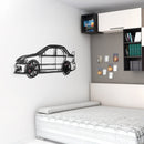 2006 Lancer Evo Metal Wall Art – JDM Steel with Spinning Wheels-KAFMEKA003