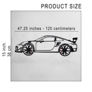 2019 Porsche 911 GT2 RS Wall Art – Steel Cut with Spinning Wheels-KAFMEKA006