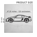 2020 Porsche Cayman GT4 Wall Art – Steel Silhouette with Spinning Wheels-KAFMEKA007