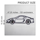 2022 Porsche Cayman 718 GT4 Wall Art – Steel Cut with Spinning Wheels-KAFMEKA008
