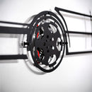 BMW E34 M5 Wall Art – Classic Steel Silhouette with Spinning Wheels-KAFMEKA014